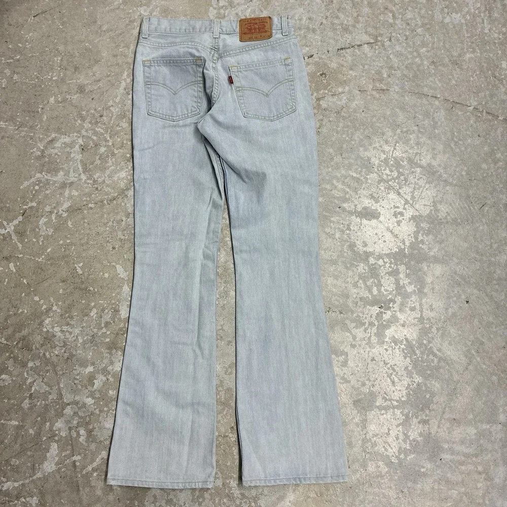 Vintage Levis 525 04 Jeans Mens 30x34 Blue Bootcut Light Wash Denim Fits 28x33